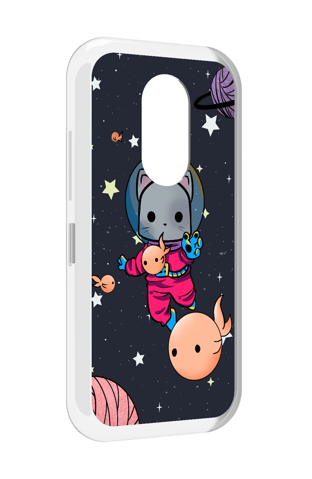 

Чехол MyPads котик-с-рыбкой-в-космосе для Doogee S61 / S61 Pro, Прозрачный, Tocco