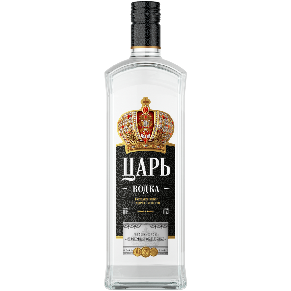 

Водка Царь, сахарный сироп, 40 %, 500 мл