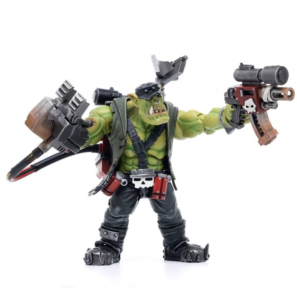 фото Фигурка joytoy warhammer 40k ork kommandos nob nazbog 1:18 jt2894