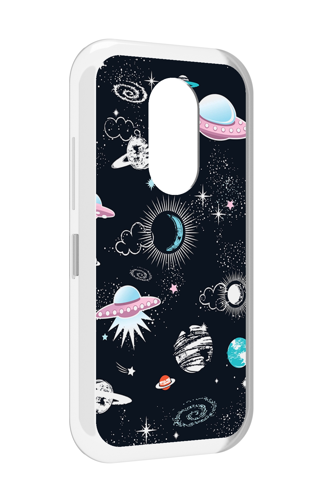 

Чехол MyPads космос-мини-картинки для Doogee S61 / S61 Pro, Прозрачный, Tocco