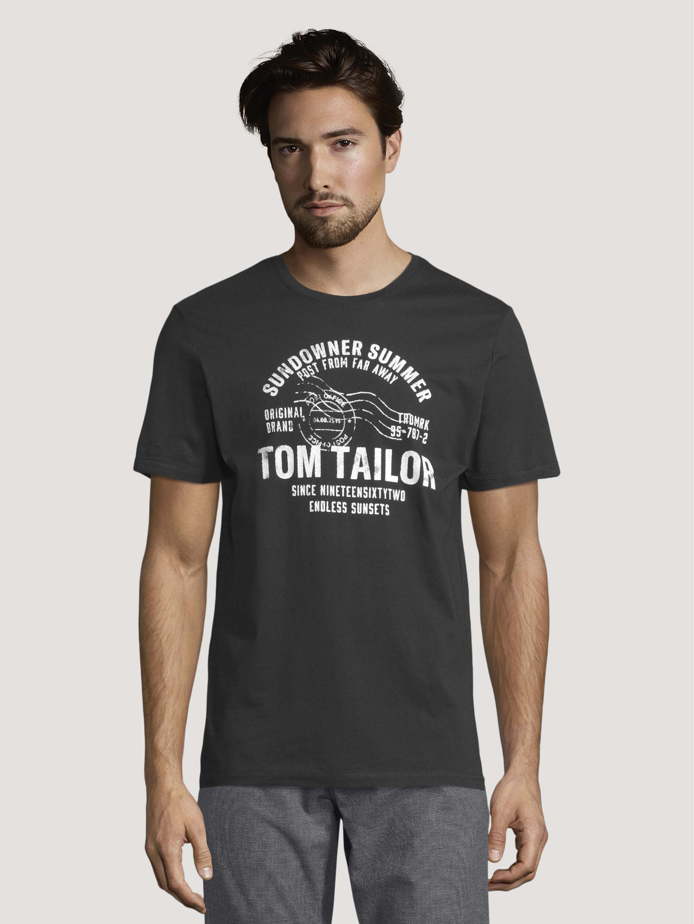 

Футболка мужская 1026057 TOM TAILOR черная XL, 1026057