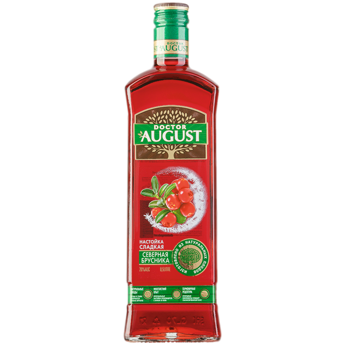 

Настойка Doctor August Северная брусника 0,5 л