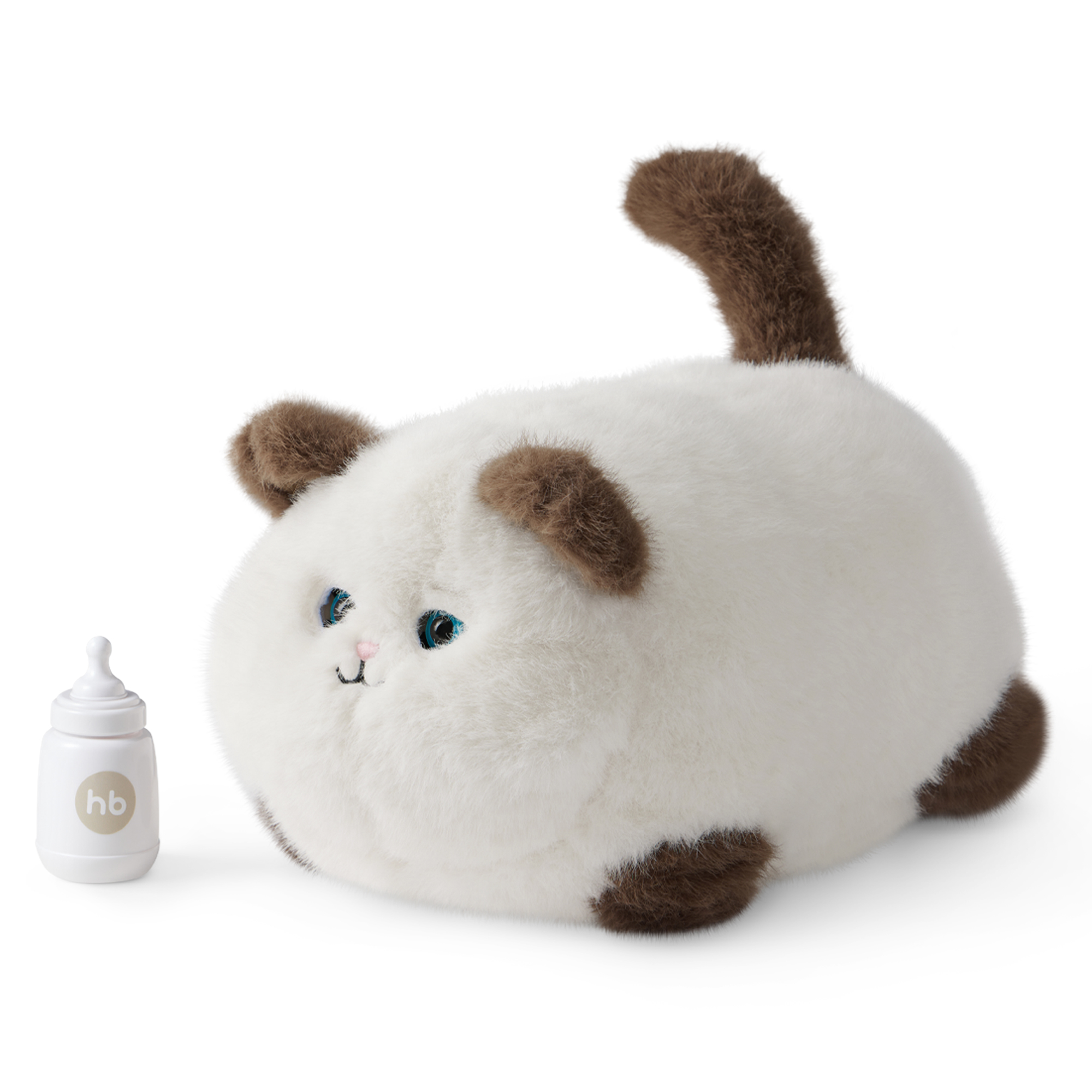 Игрушка интерактивная Happy Baby котик Мурчелло с бутылочкой белый 4999₽