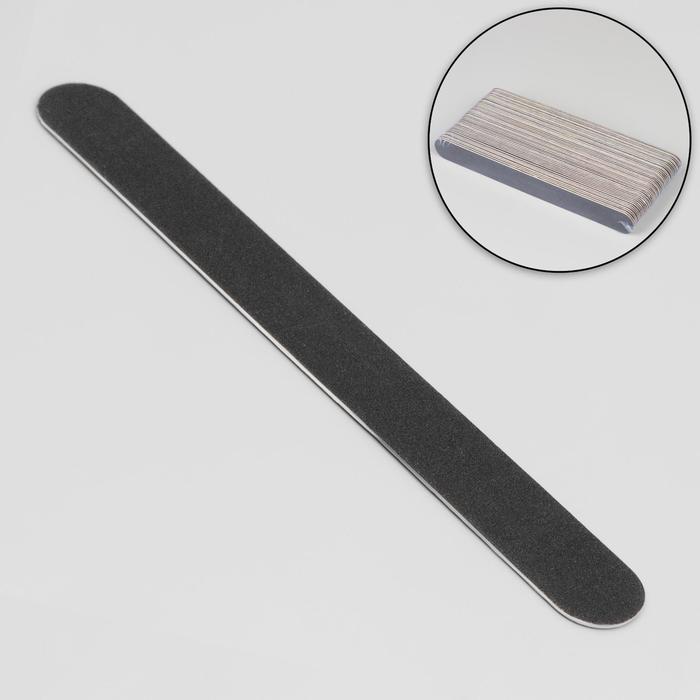 Пилка-наждак «Классика», абразивность 240, 18 см, фасовка 50 шт, цвет чёрный (50 шт)
