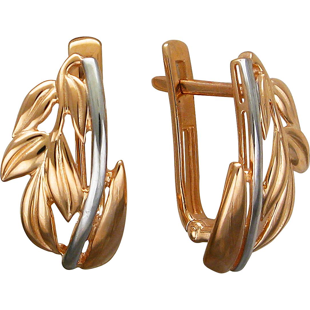 

Серьги женские из золота Эстет 01С0112593Р, без вставки, 01С0112593Р