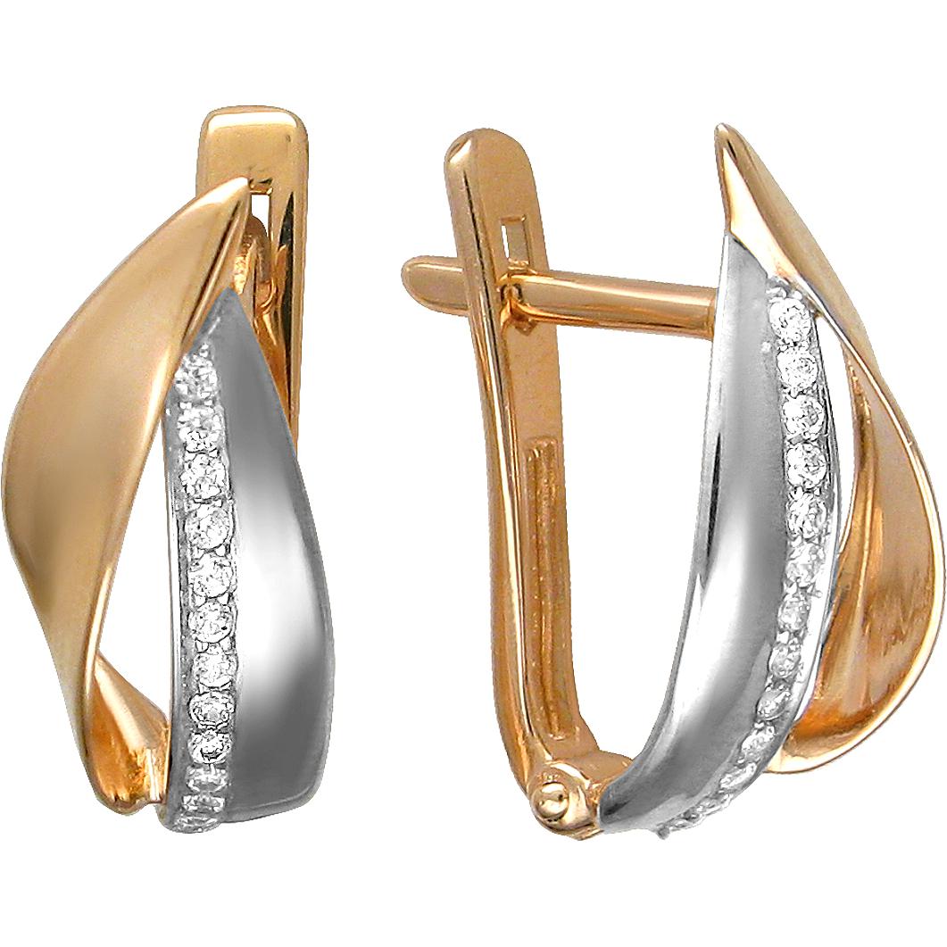 

Серьги женские из золота Эстет 01С1112587Р, фианит, 01С1112587Р