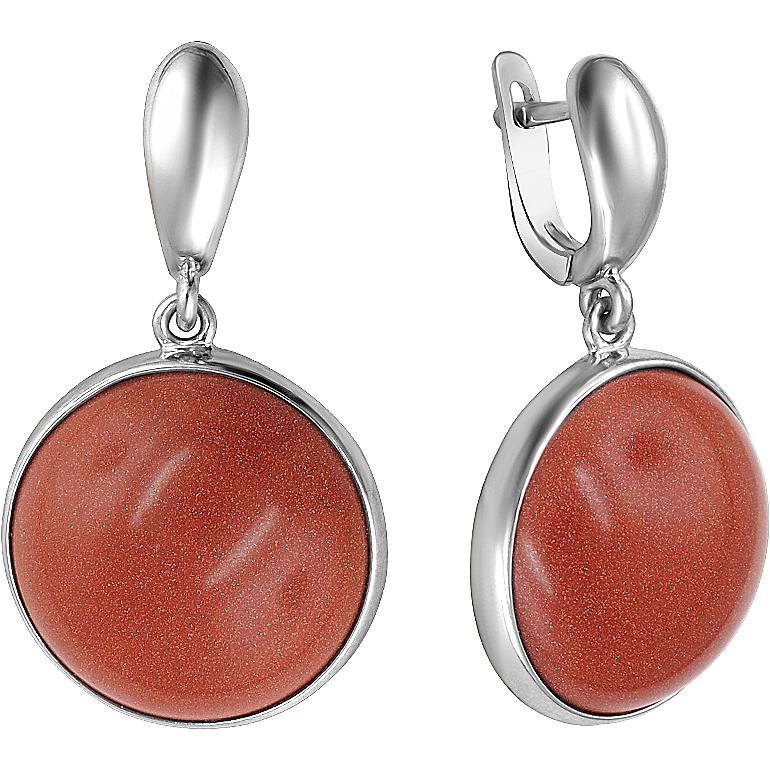 

Серьги женские из серебра Эстет С15С251452, авантюрин, С15С251452