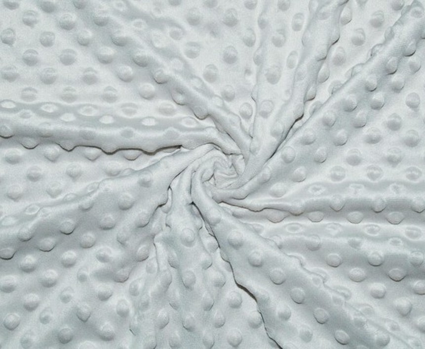 фото Ткань для шитья плюш минки, ткани хлопок трикотаж, цвет серый, ширина 180 см, отрез 1 метр