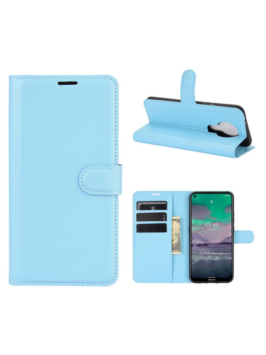 

Brodef Wallet чехол книжка для Nokia 3.4 зеленый