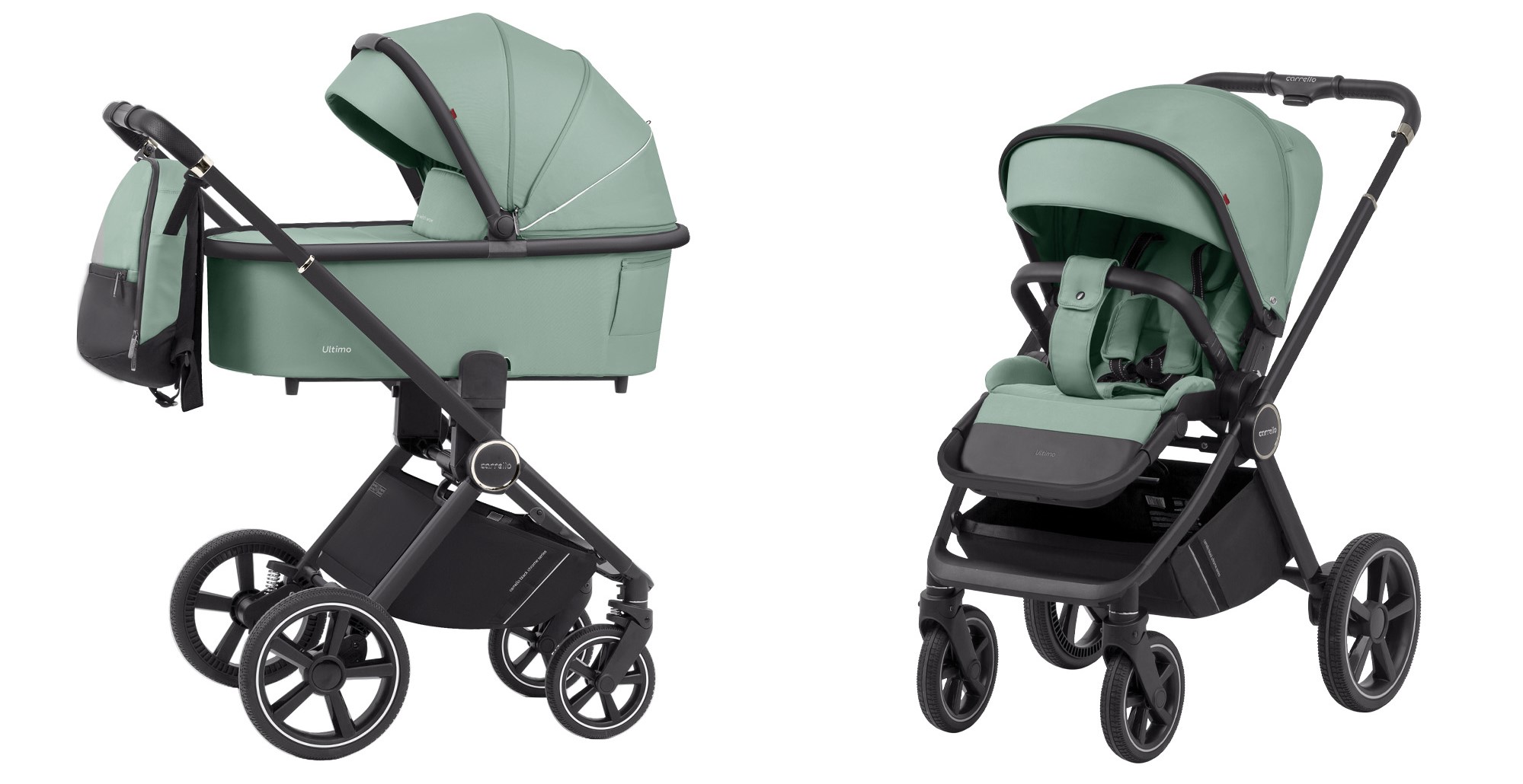 

Коляска 2в1 Carrello Ultimo CRL-6515 Forest Green 2023, Ultimo 2 в 1 CRL-6515