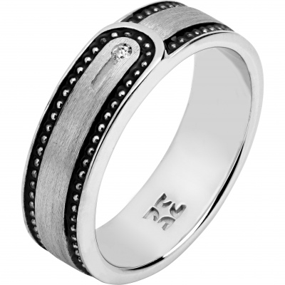 

Кольцо из серебра с Swarovski/эмалью р. 18,5 Эстет 01О150405Э, 01О150405Э