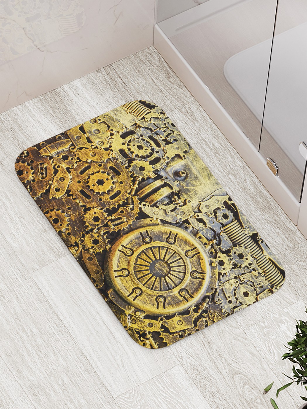 

bath_66707 Коврик противоскользящий для ванной, сауны, бассейна, 77х52 см