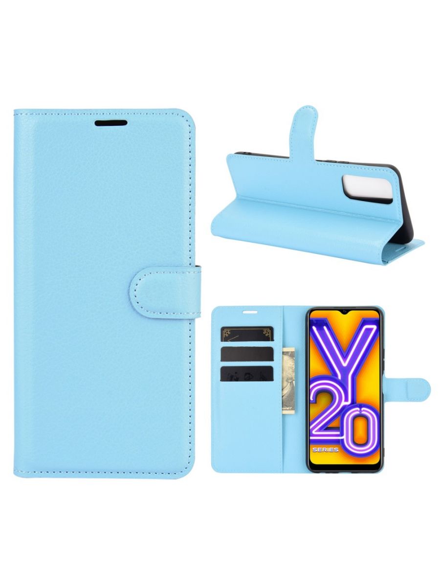 

Brodef Wallet чехол книжка для vivo Y20 зеленый