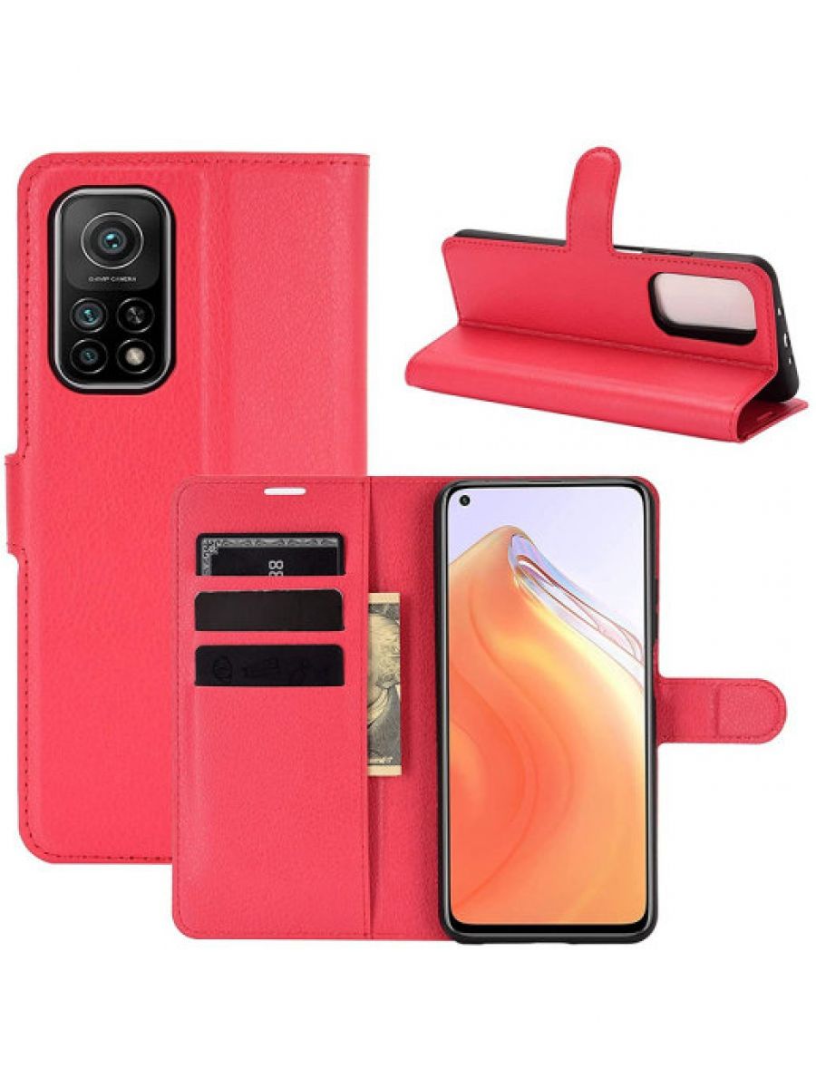 

Brodef Wallet Чехол книжка кошелек для Xiaomi Mi 10T фиолетовый