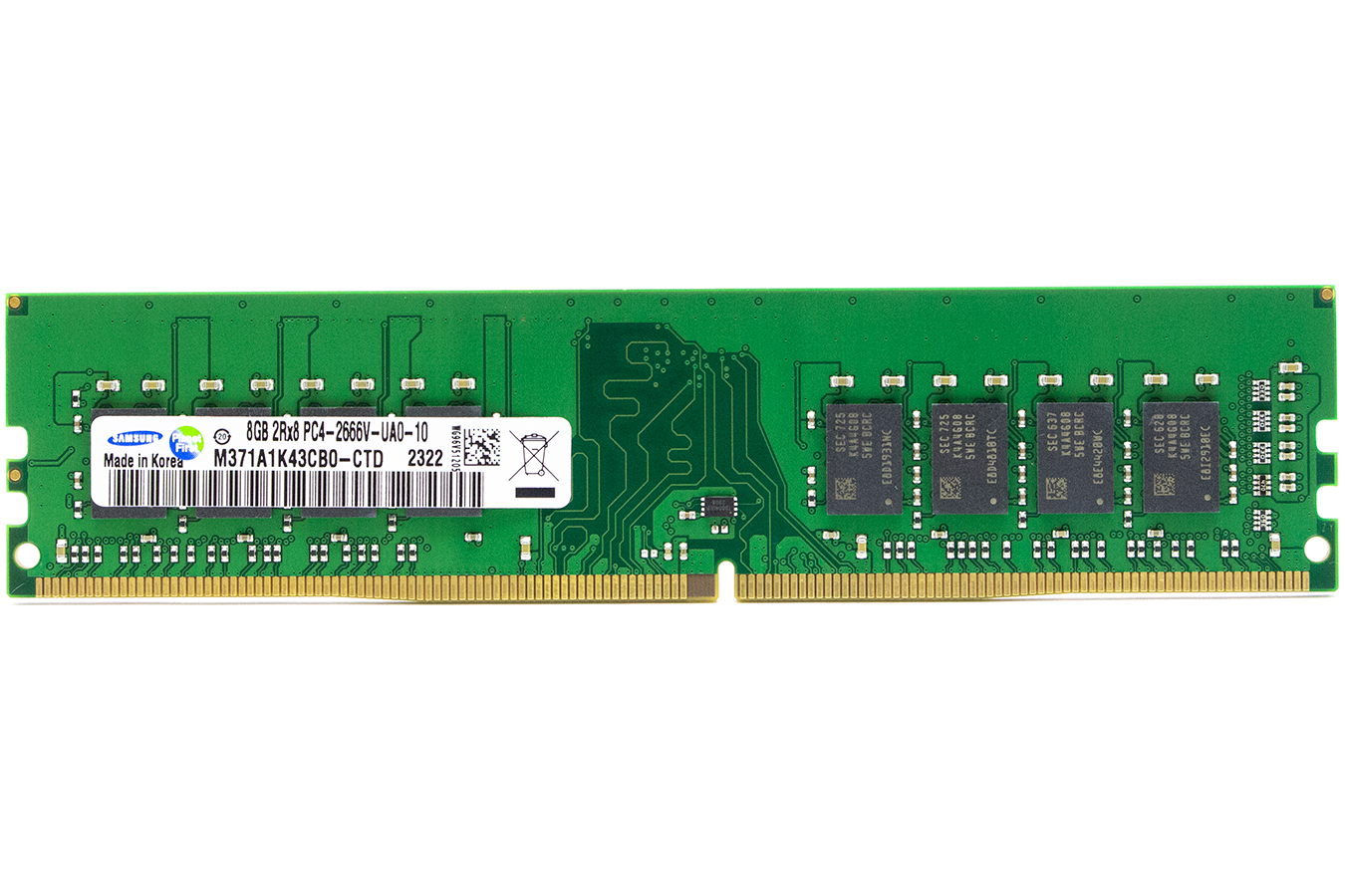 Модуль памяти UDIMM DDR4 8GB PC21300 2666МГц Samsung M371A1K43CB0-CTD