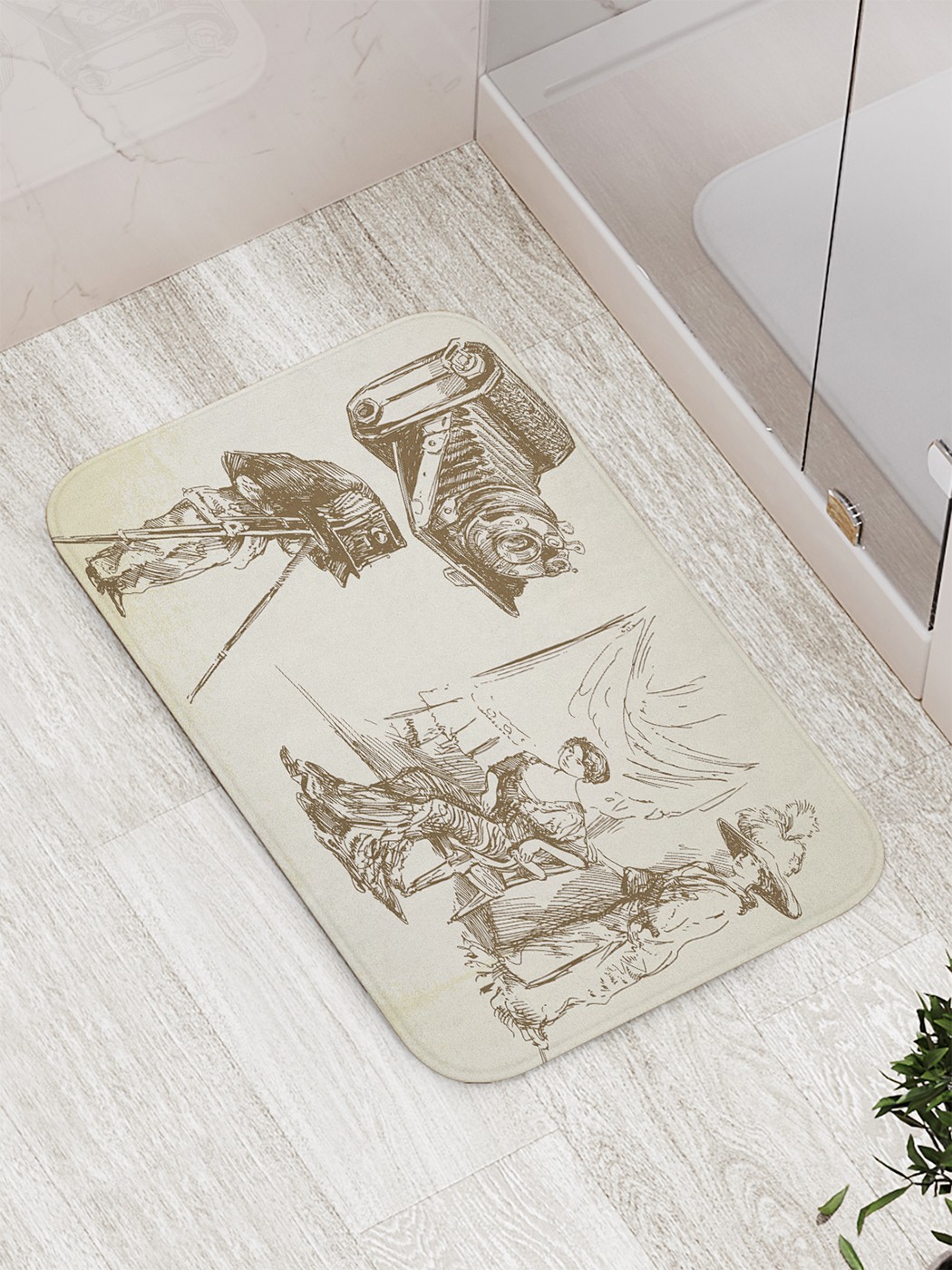 

bath_66625 Коврик противоскользящий для ванной, сауны, бассейна, 77х52 см