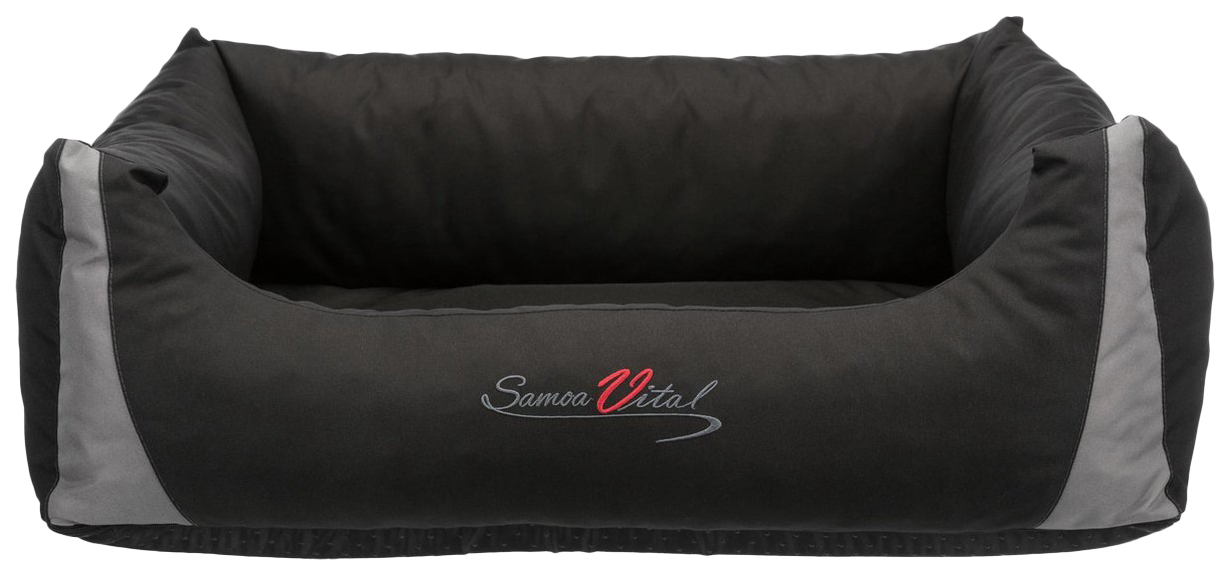 Лежак Trixie Samoa Vital черный с бортиком для животных 65 х50 см