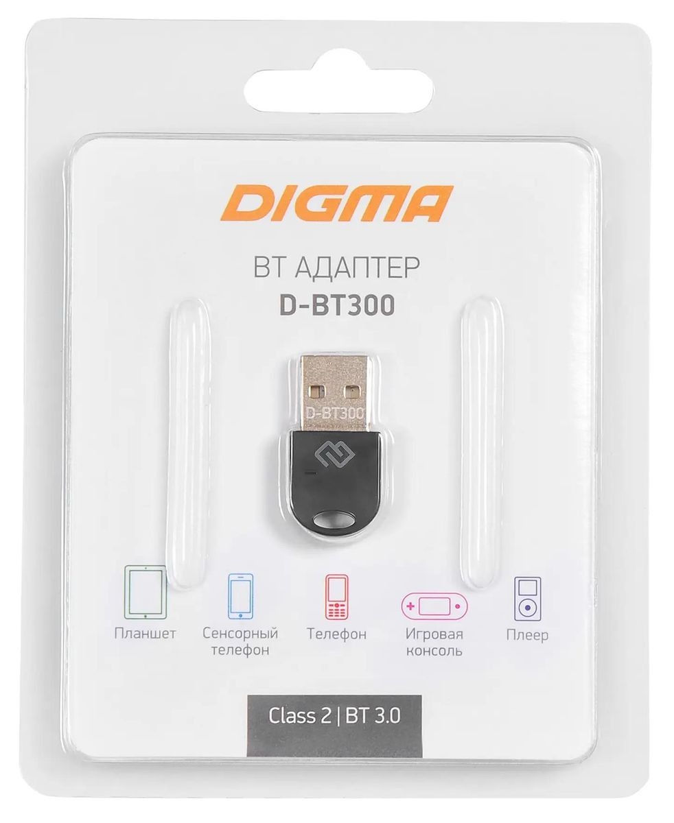 

Адаптер USB Digma D-BT300 BT3.0+EDR class 2 10м черный