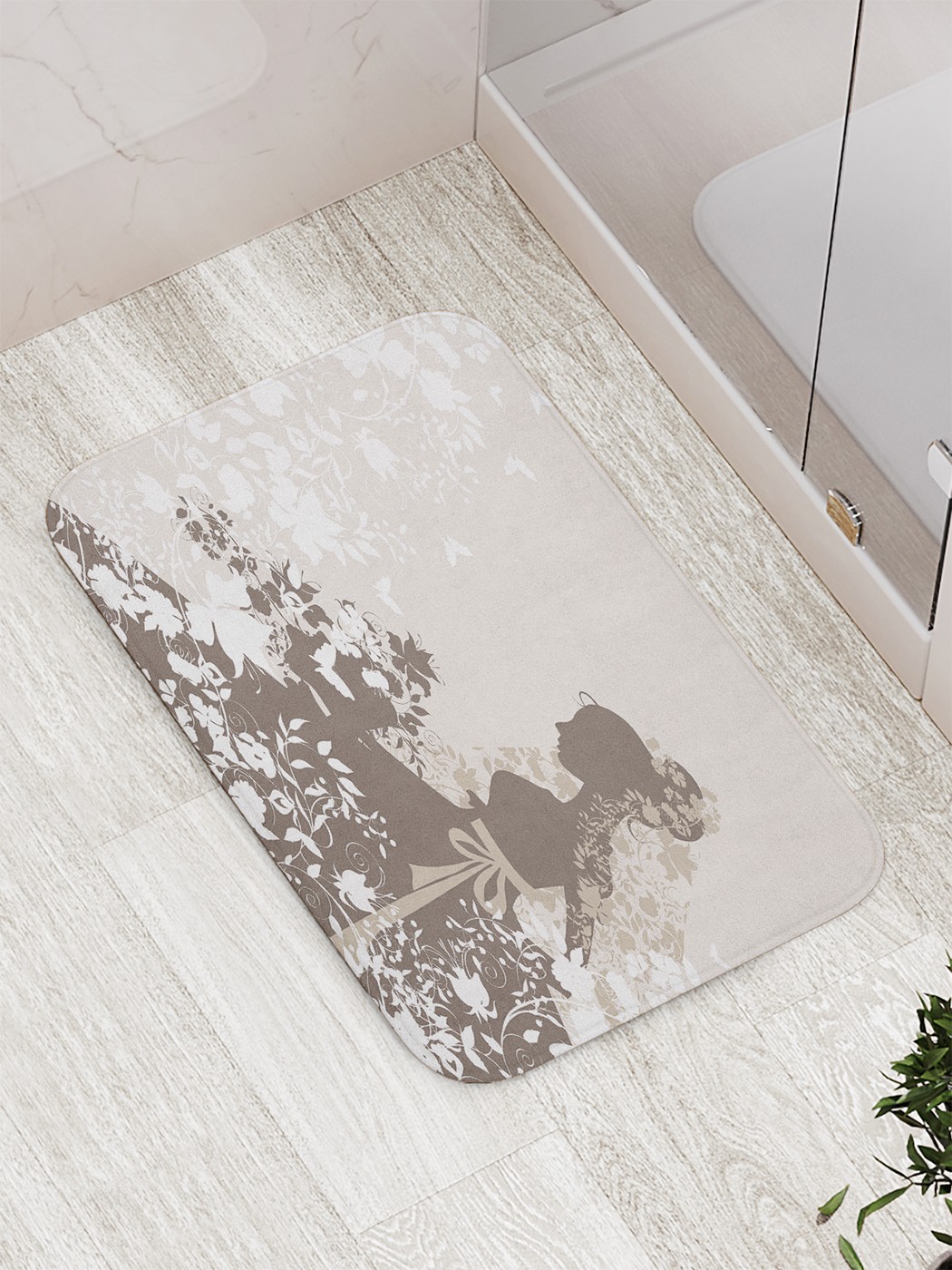 

bath_66615 Коврик противоскользящий для ванной, сауны, бассейна, 77х52 см