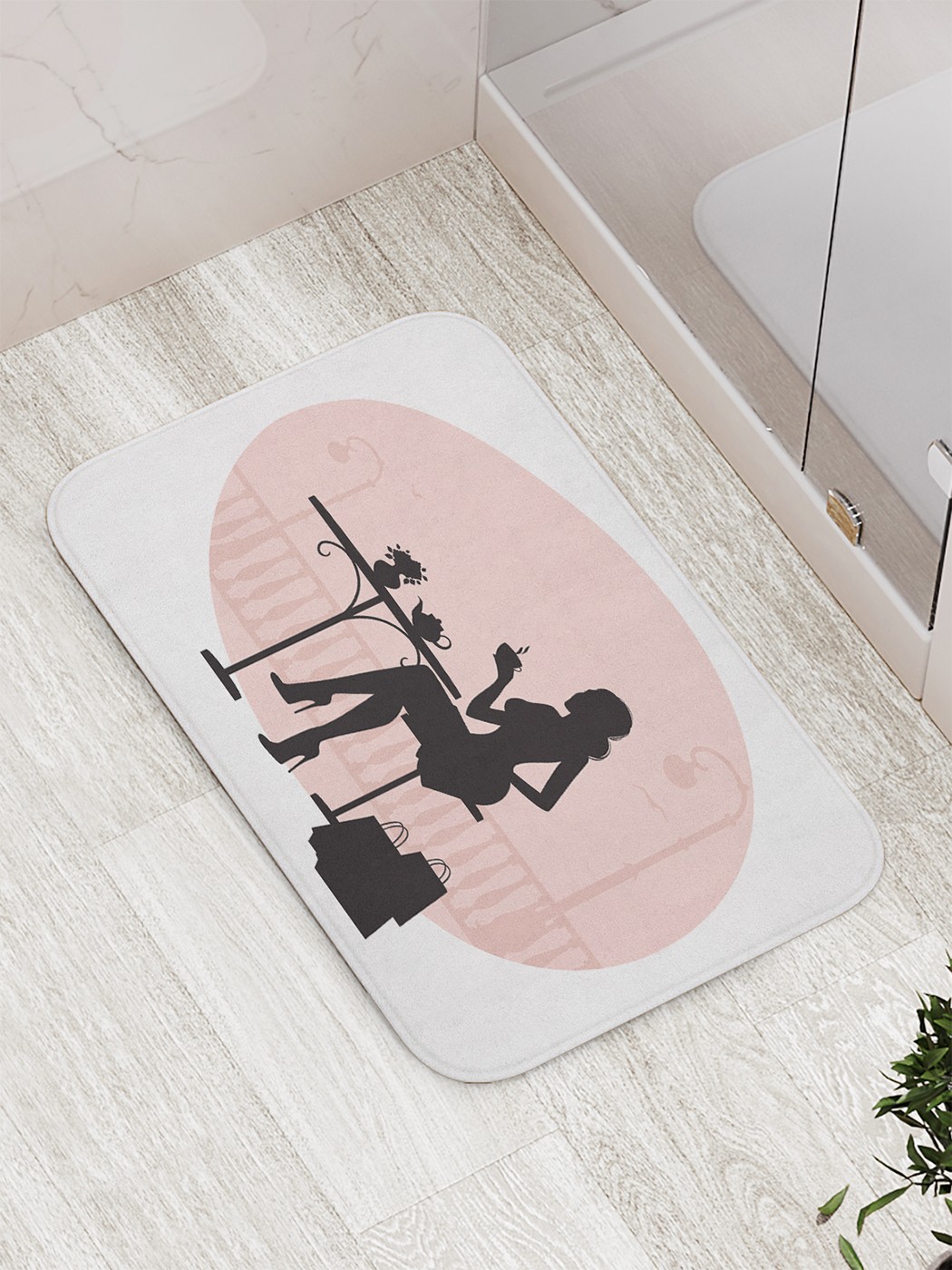 

bath_66607 Коврик противоскользящий для ванной, сауны, бассейна, 77х52 см