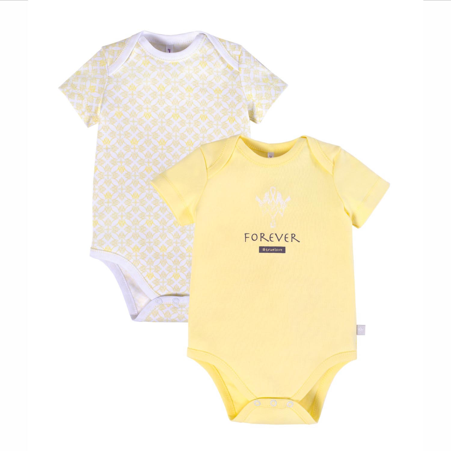 

Комплект детский Мамуляндия Боди 2шт. 21-16001 Лимон, Интерлок, 68, Белый/Желтый, 21-16001 Лимон