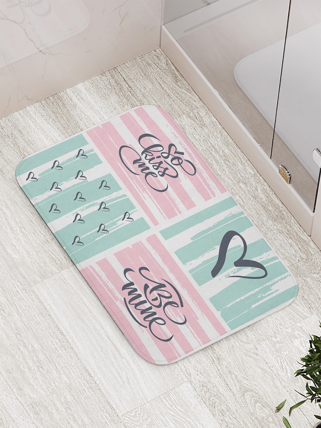 

bath_66550 Коврик противоскользящий для ванной, сауны, бассейна, 77х52 см