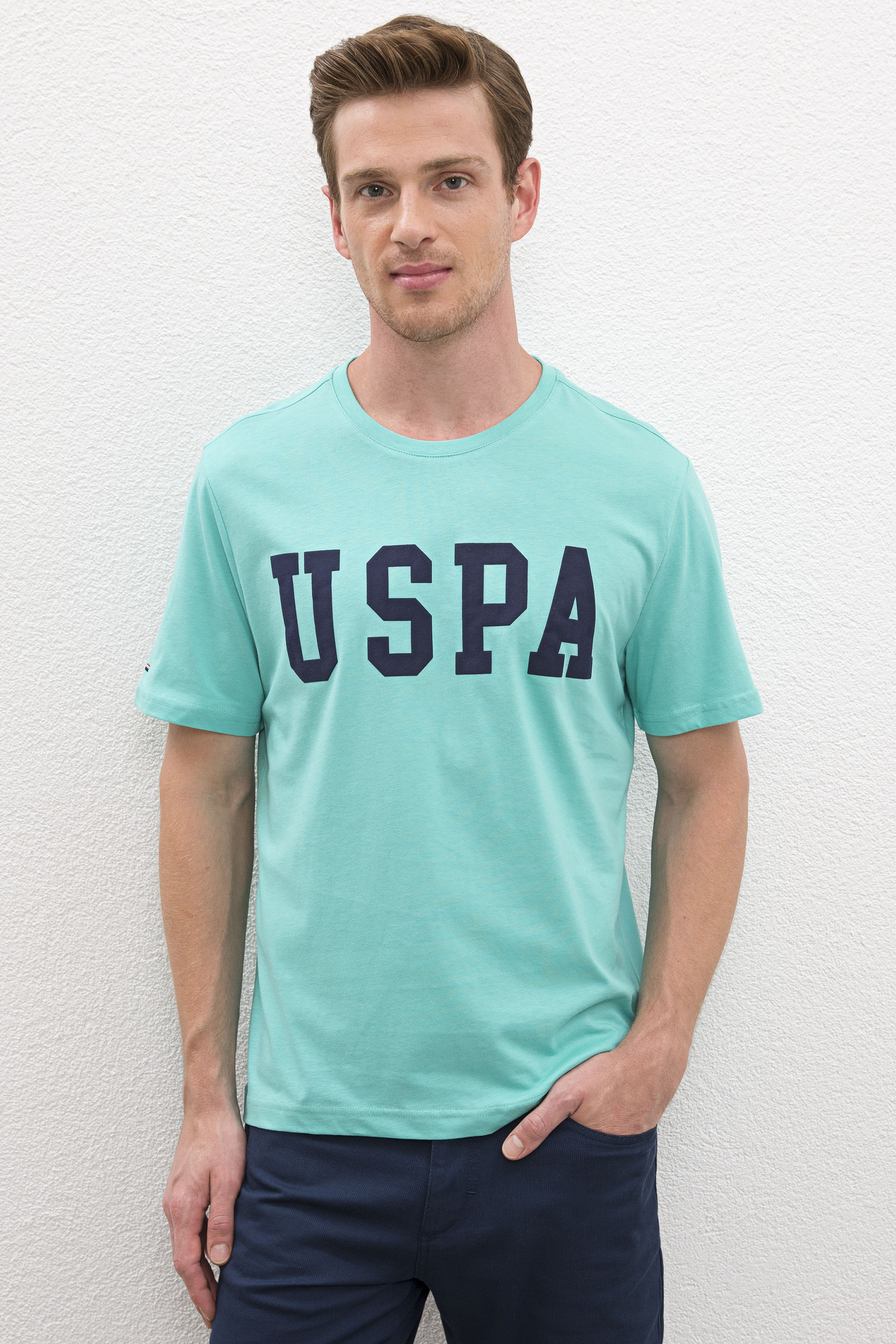 фото Футболка мужская g081sz0110geartiy020 u.s. polo assn. бирюзовая m