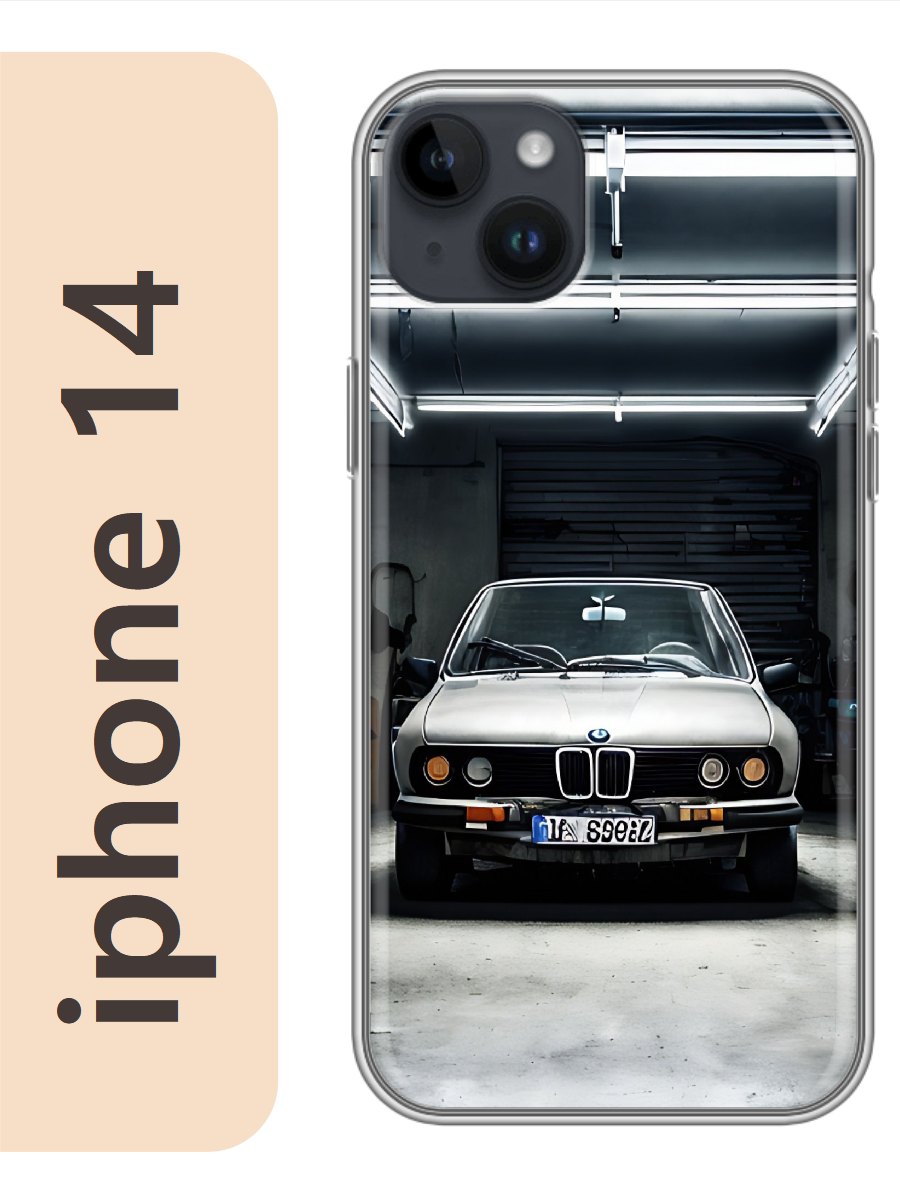 

Чехол на Apple Iphone 14 ретро бмв 902, Прозрачный, Iph14avto
