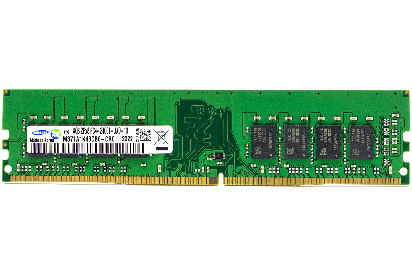 Модуль памяти UDIMM DDR4 8GB PC19200 2400МГц Samsung M371A1K43CB0-CRC