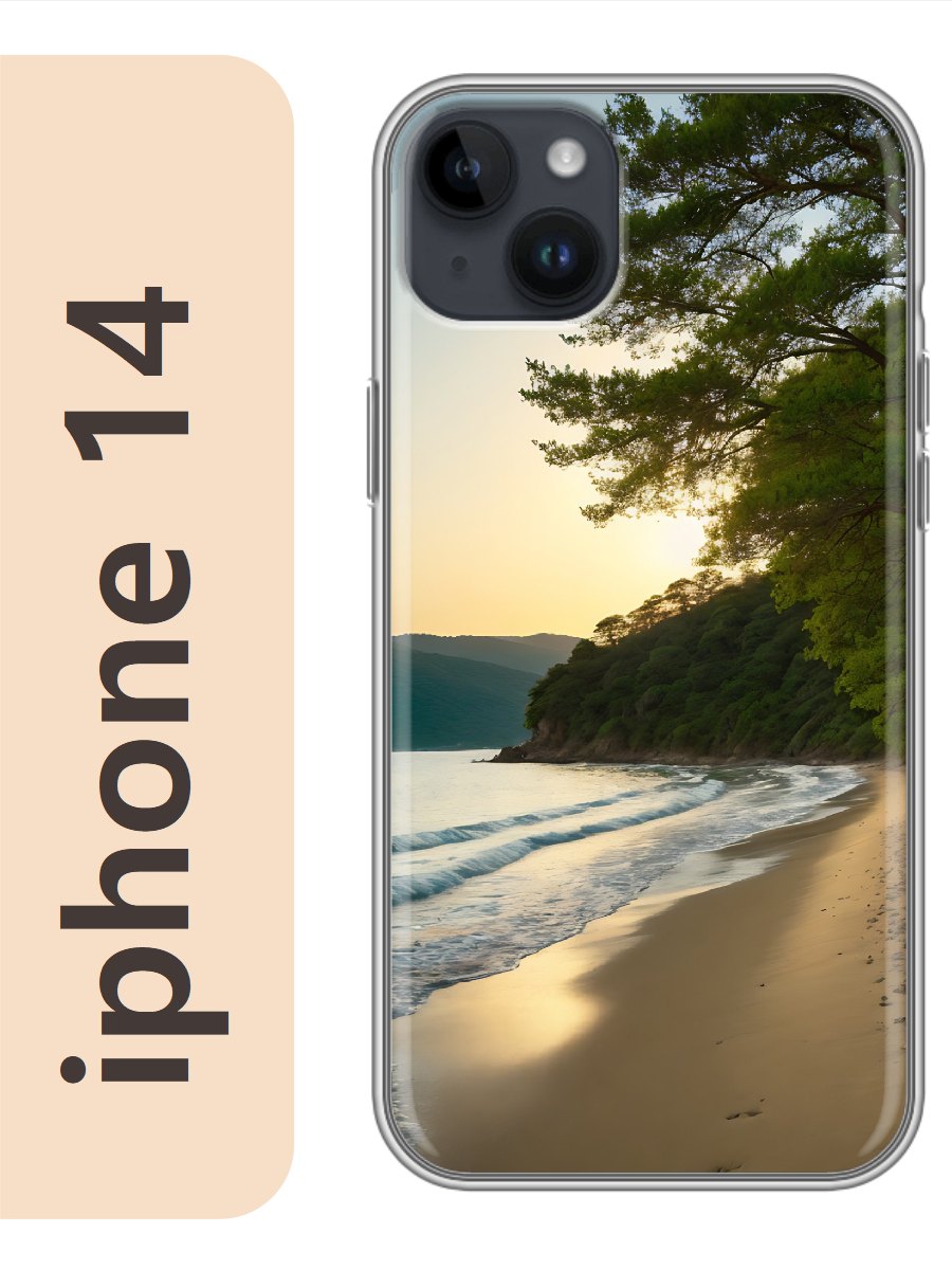 

Чехол на Apple Iphone 14 пляж 897, Прозрачный, Iph14sumr