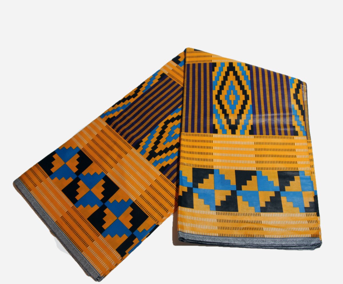 

Хлопковая ткань Etnotextil Digital Wax Print Kente yellow 1,7 х 5,5 м., Digital Wax Print