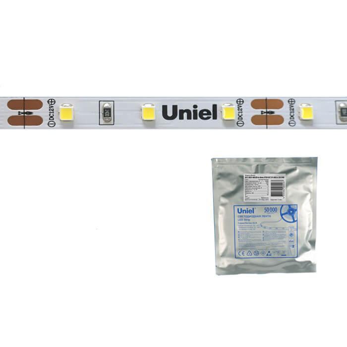 фото Светодиодная лента uniel 60led/m 6w/m 2835smd холодный белый 5m