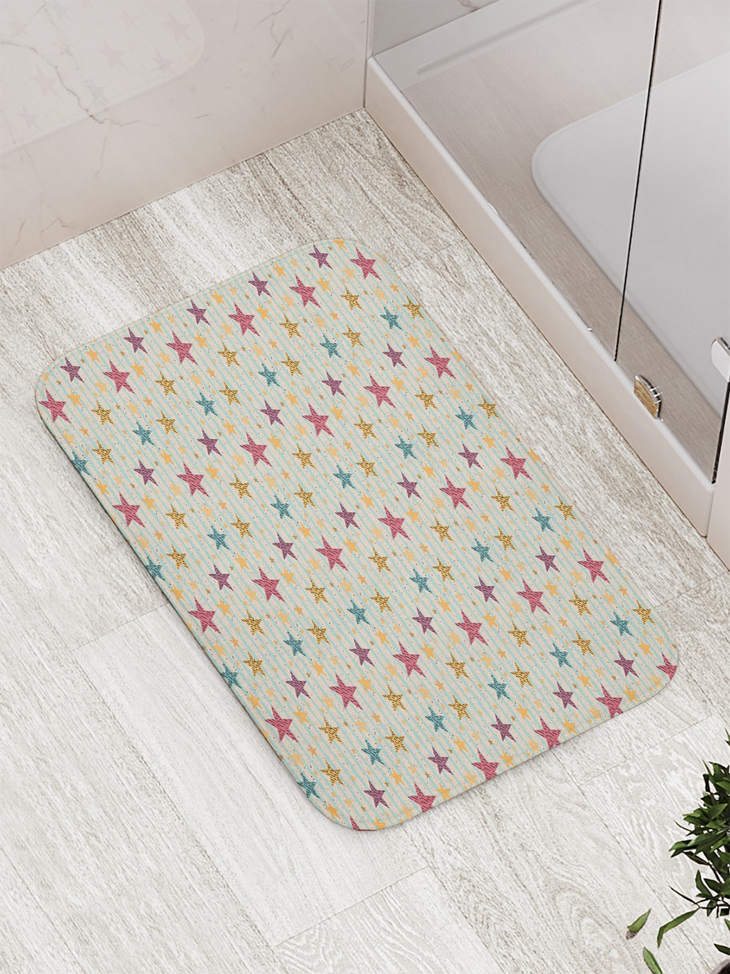 

bath_66379 Коврик противоскользящий для ванной, сауны, бассейна, 77х52 см