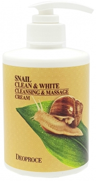 Крем для тела массажный очищающий улиточный deoproce snail clean 450 мл