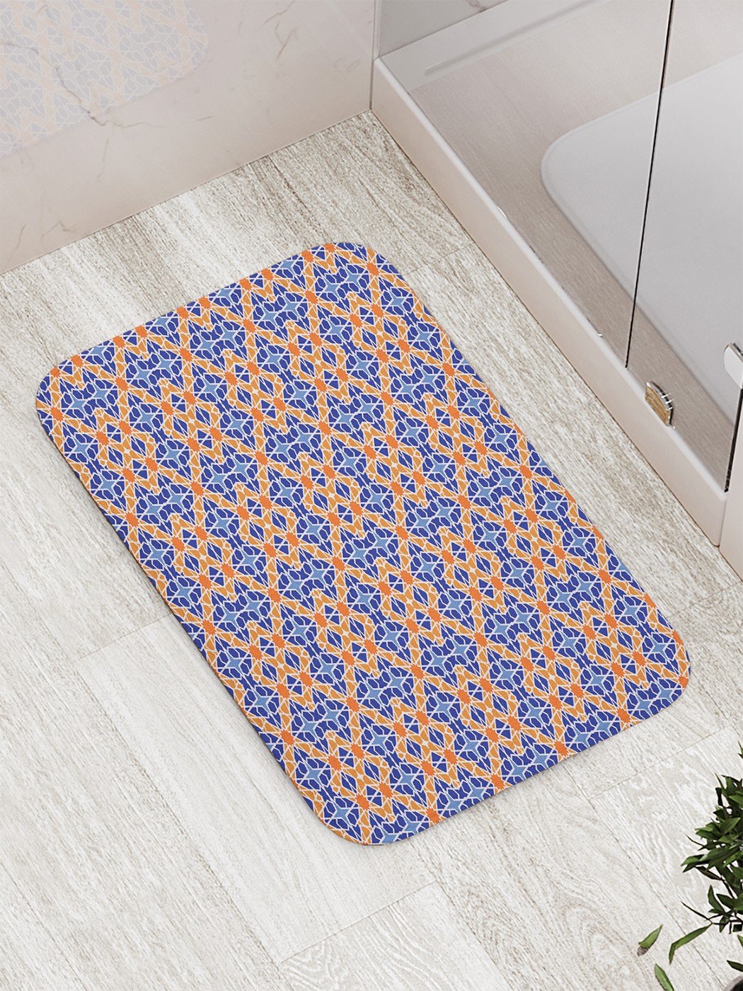 

bath_66376 Коврик противоскользящий для ванной, сауны, бассейна, 77х52 см