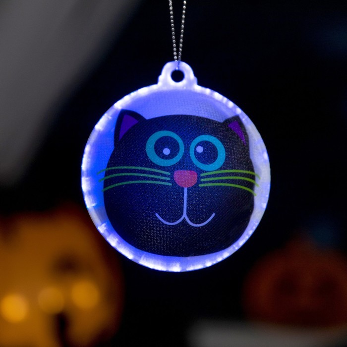 

Игрушка световая "Кот ведьмы" 7 см, 1 LED, LR44x3 (в компл.), мерцание, МУЛЬТИ