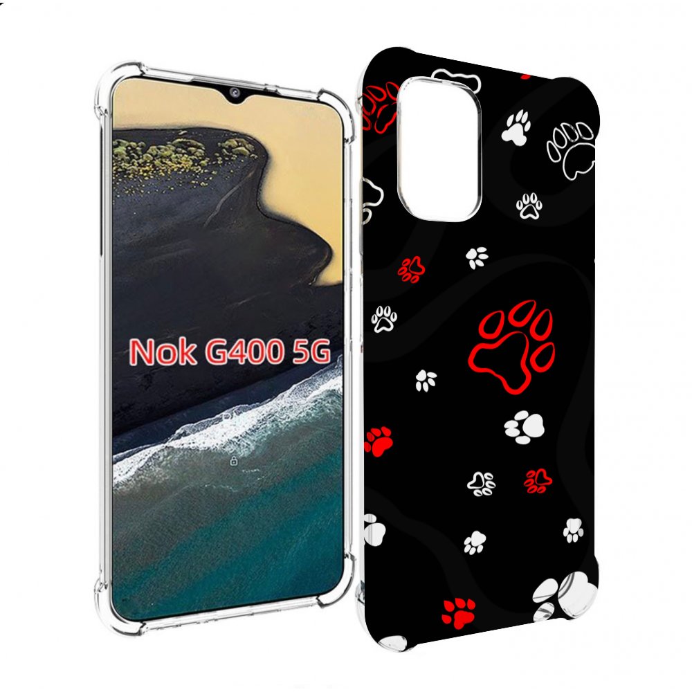 

Чехол MyPads кошачьи-лапки для Nokia G400 5G, Прозрачный, Tocco