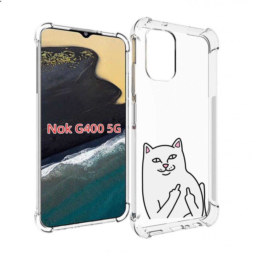 

Чехол MyPads котяра для Nokia G400 5G, Прозрачный, Tocco