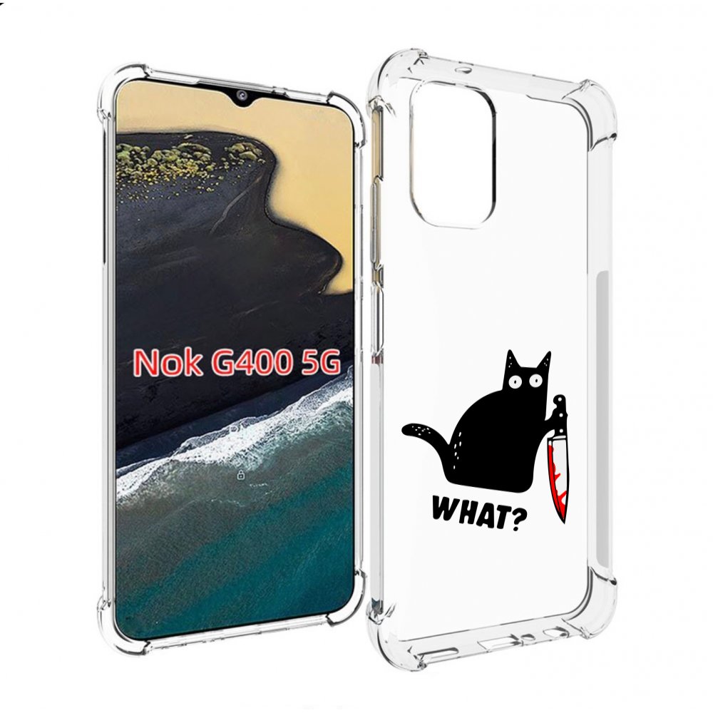

Чехол MyPads котик-убийца для Nokia G400 5G, Прозрачный, Tocco