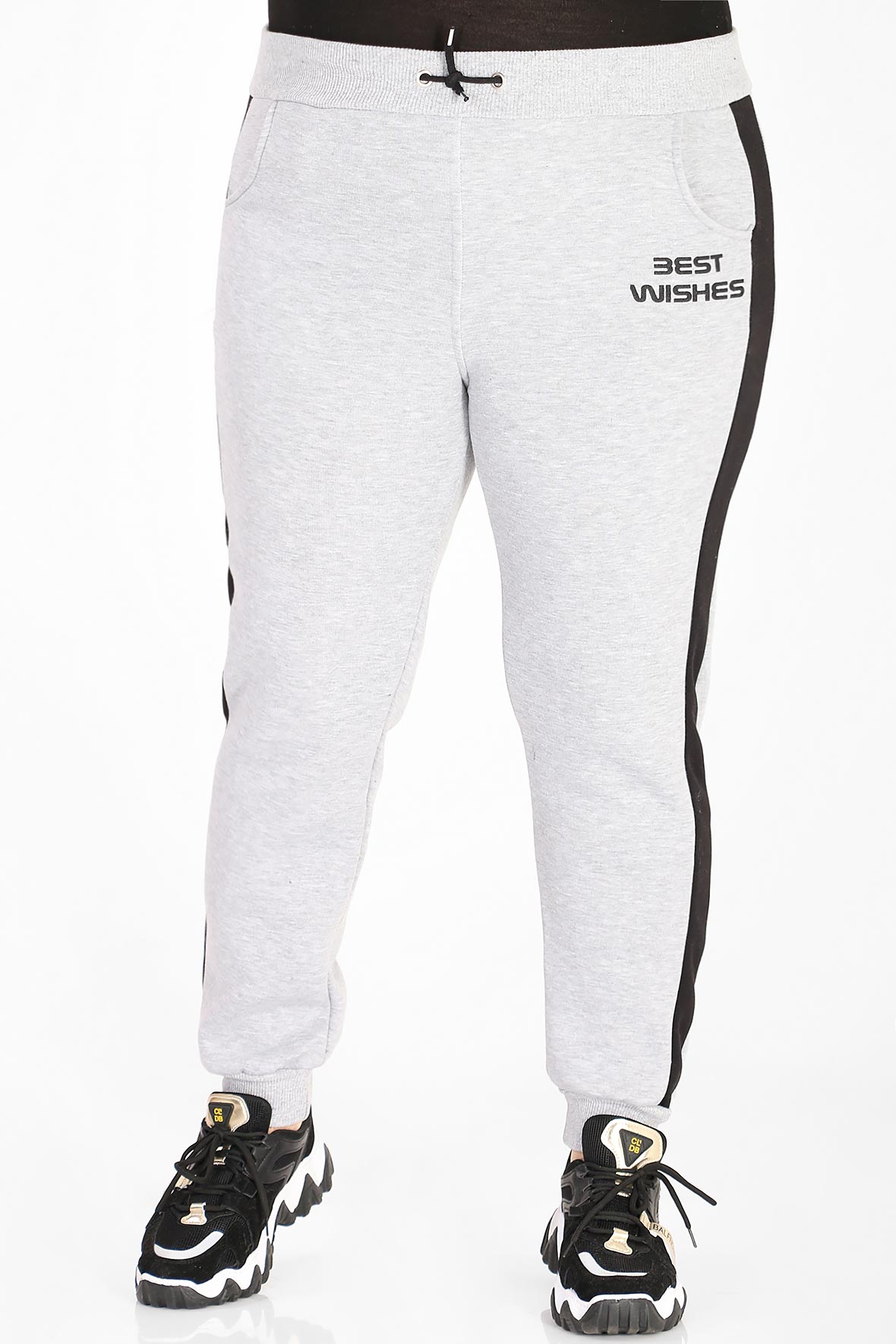 

Спортивные брюки женские AlmondShop Т-1040 7061.С4 серые 48 RU, Серый, Т-1040 7061.С4