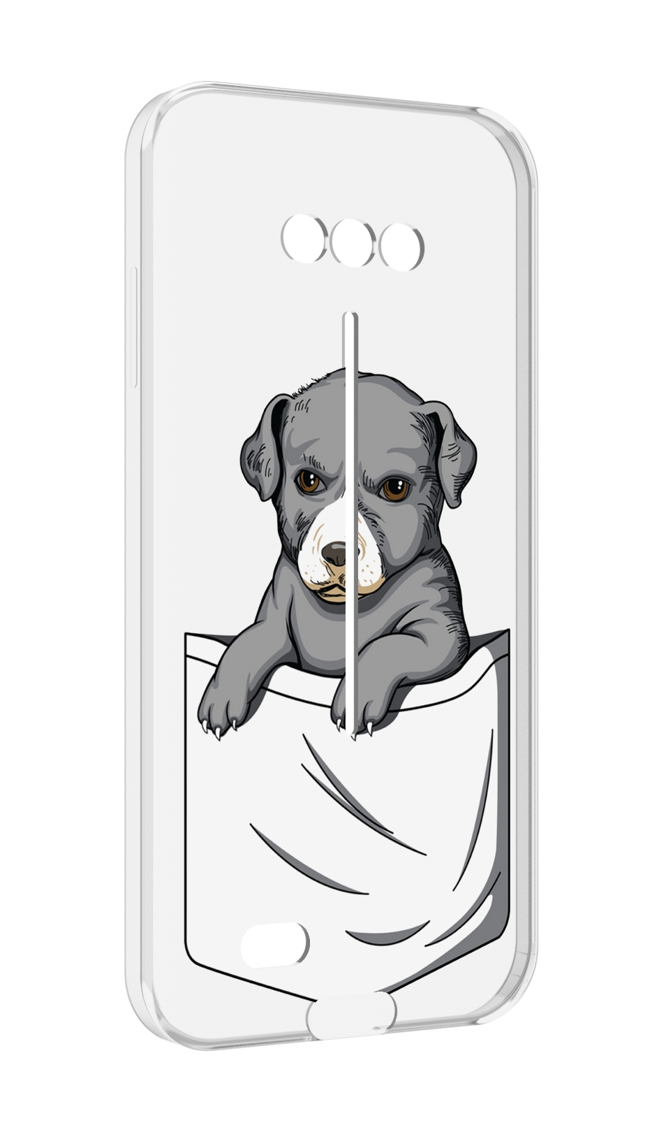 

Чехол MyPads собачка в кармане для Doogee S41/S41 Pro противоударный, Tocco