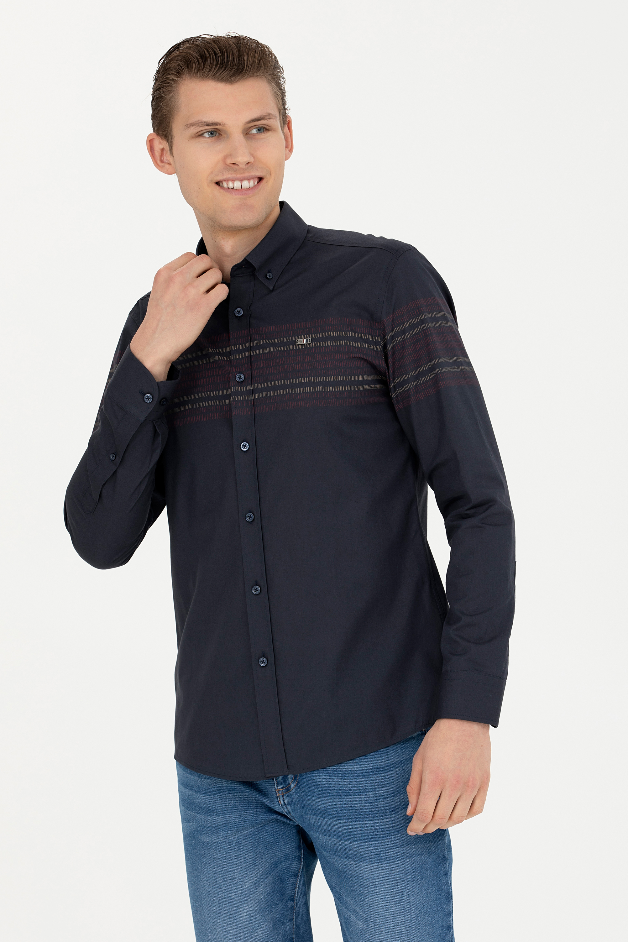 

Рубашка мужская U.S. POLO Assn. G081GL0040AKIFU синяя L, Синий, G081GL0040AKIFU