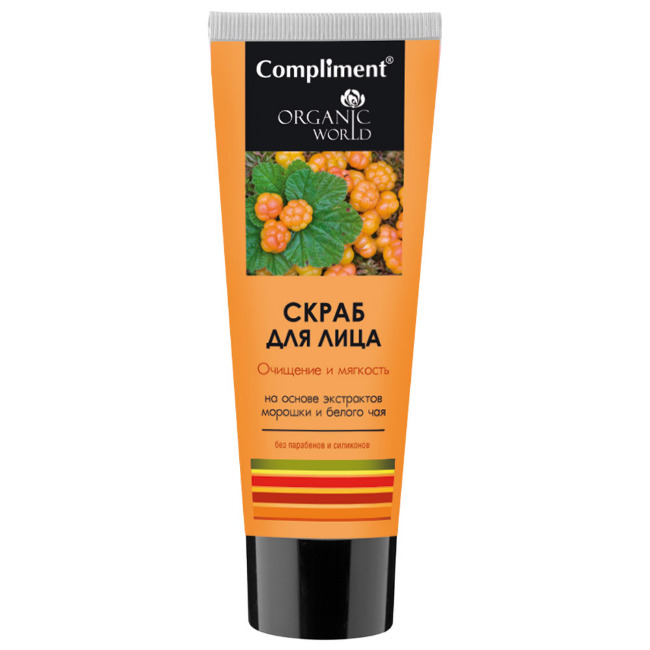 фото Скраб для лица compliment organic world очищение и мягкость 80 мл