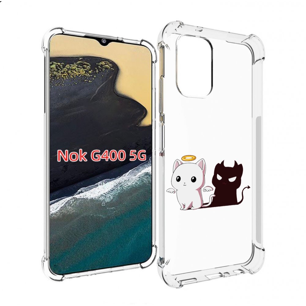 

Чехол MyPads котик-с-злой-тенью для Nokia G400 5G, Прозрачный, Tocco