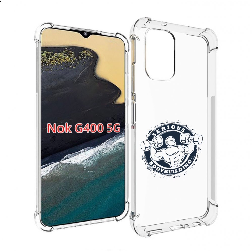 

Чехол MyPads бодибилдинг воля к победе для Nokia G400 5G, Прозрачный, Tocco