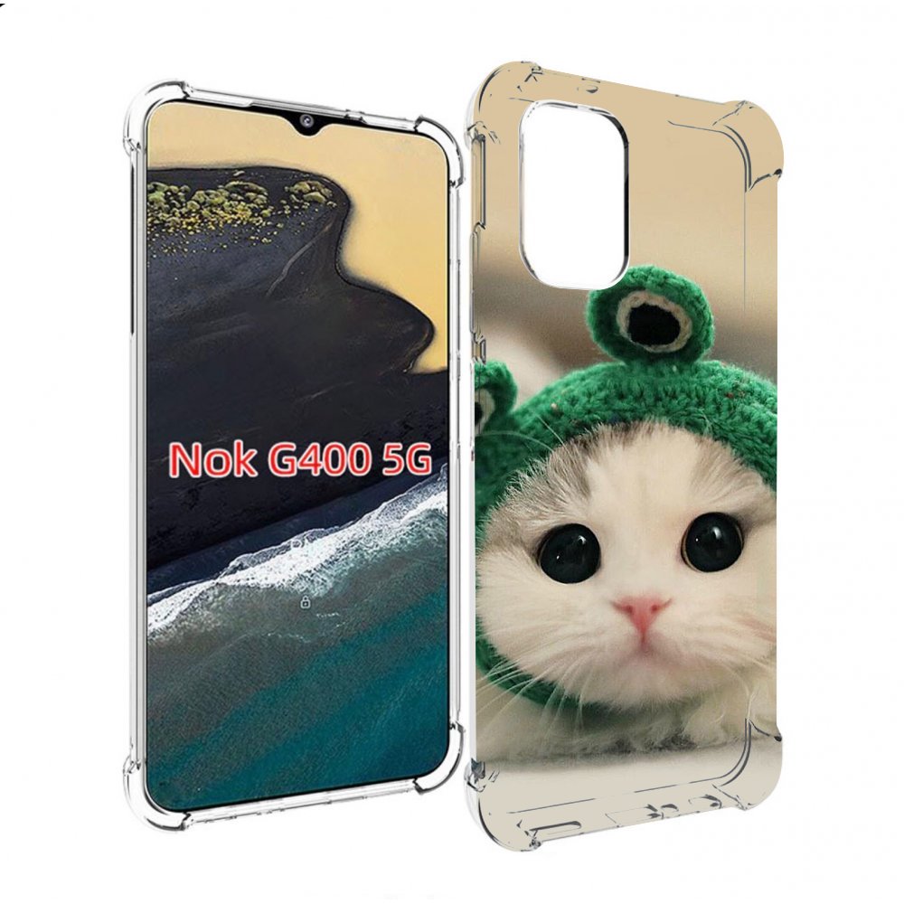 

Чехол MyPads кот-лягушка детский для Nokia G400 5G, Прозрачный, Tocco