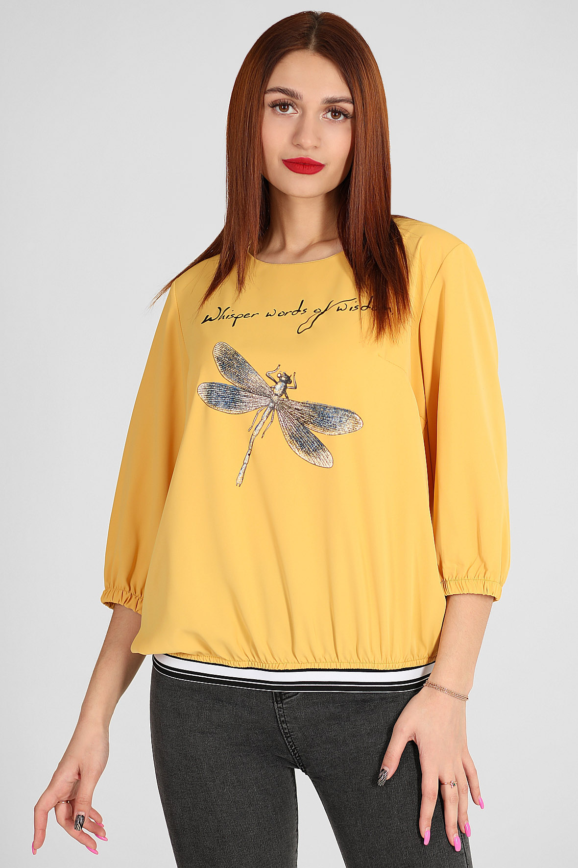 

Лонгслив женский AlmondShop 2Г 7360.С2 желтый 52 RU, 2Г 7360.С2