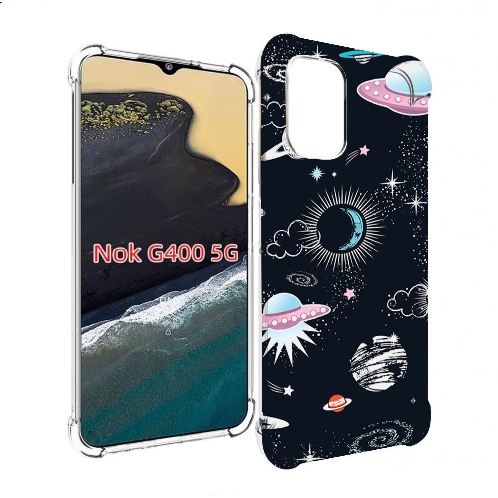 

Чехол MyPads космос-мини-картинки для Nokia G400 5G, Прозрачный, Tocco