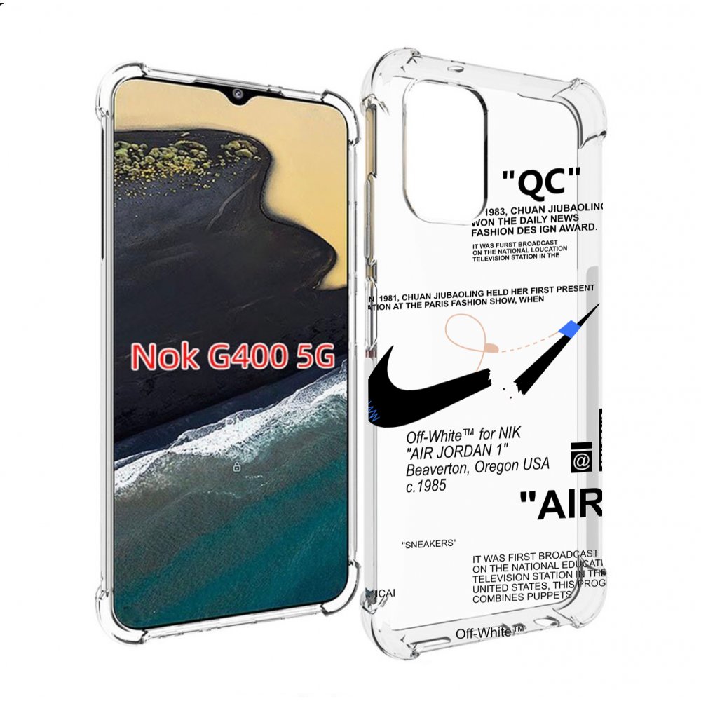

Чехол MyPads коллаборация-найк для Nokia G400 5G, Прозрачный, Tocco