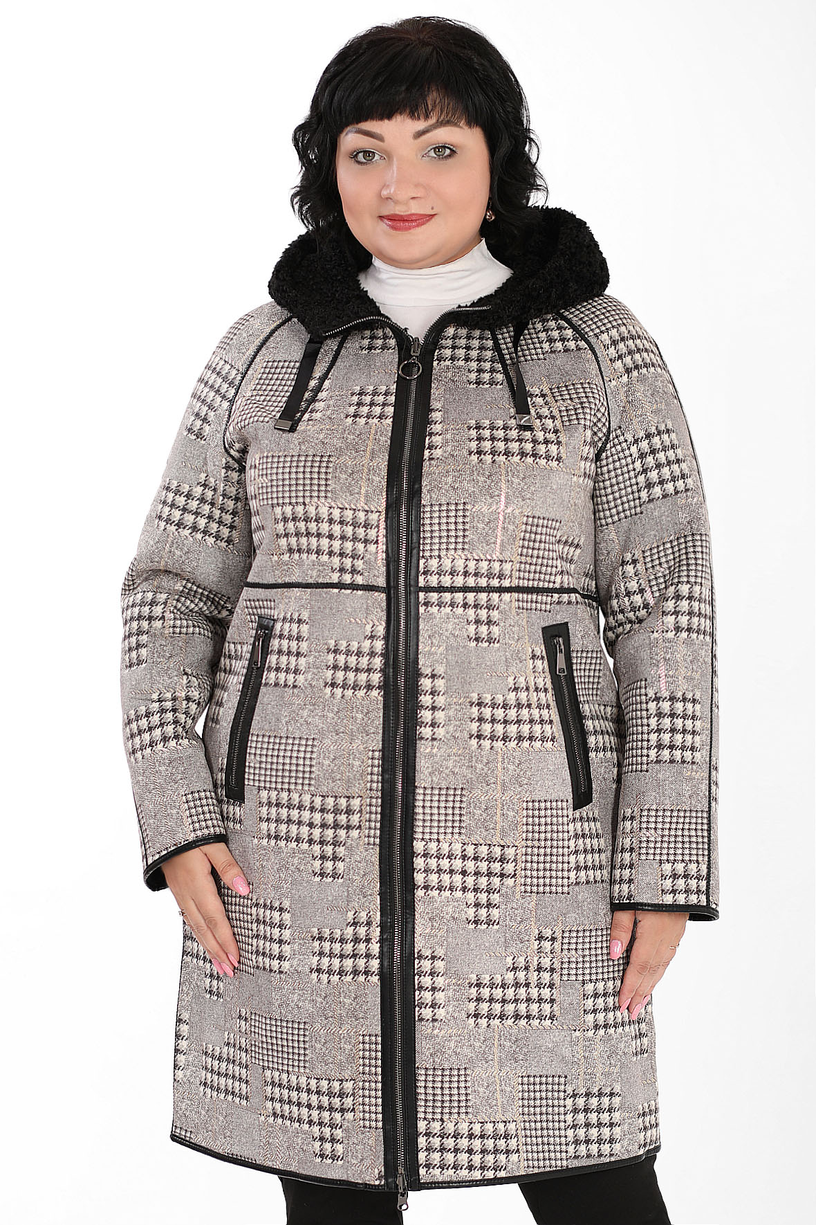 

Пальто женское AlmondShop 026 2113.С1 серое 52 RU, Серый, 026 2113.С1